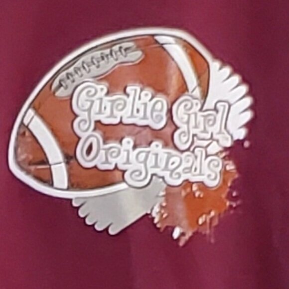 Girly girl T Are You Ready For FOOTBALL Size XL - Picture 3 of 7